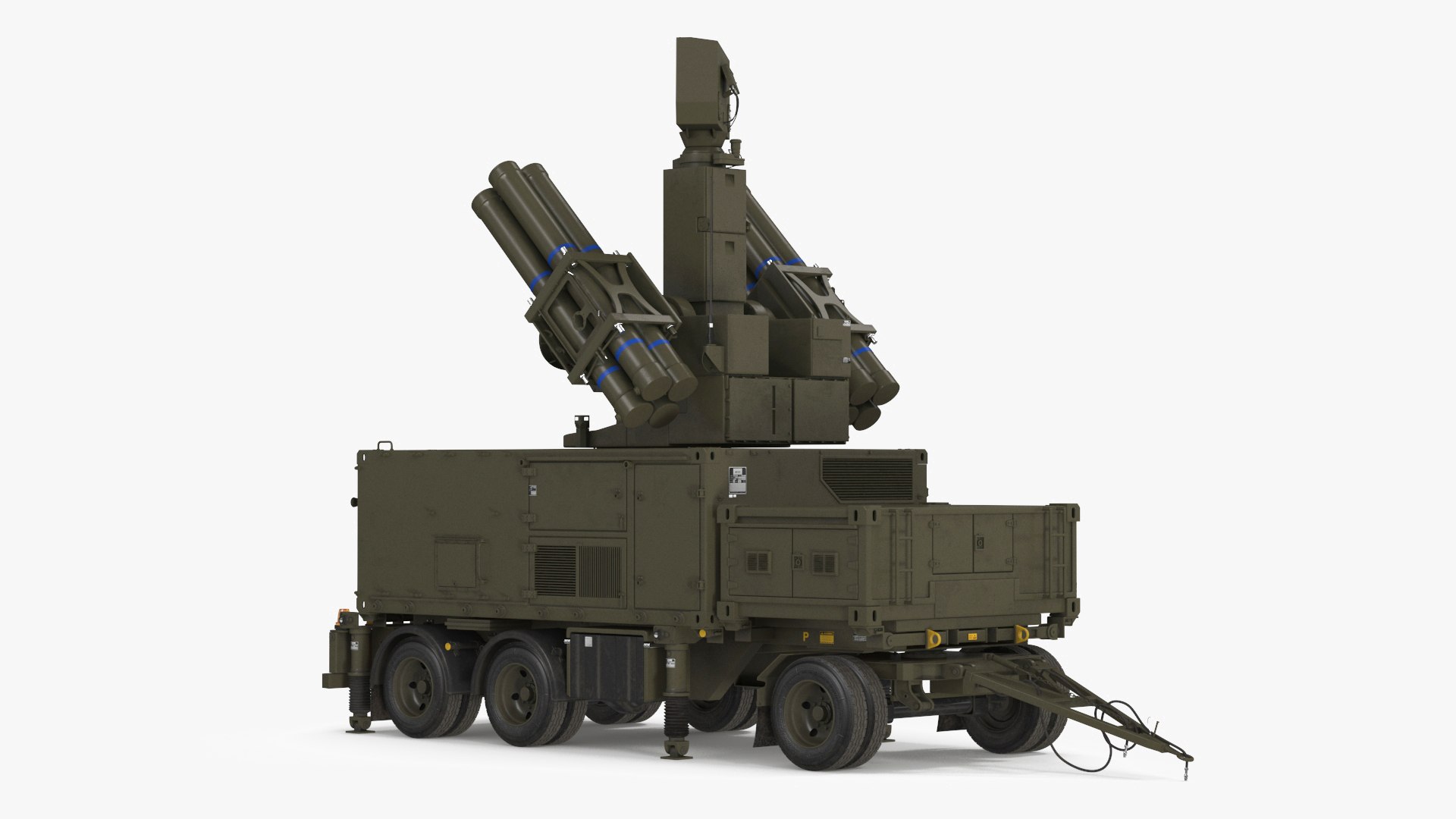 Missile Launcher at the Ready 3D model for simulation and games