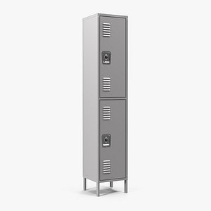 3D double tier steel lockers