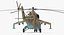 Helicóptero Russo Mil Mi-24 Hind Modelo 3D