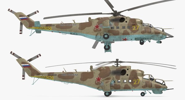 russian helicopter mil mi-24 hind 3ds