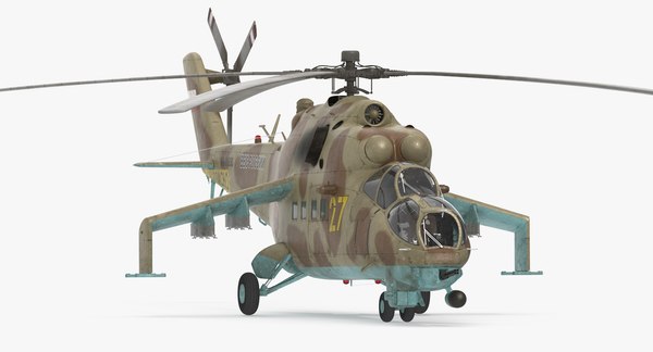 russian helicopter mil mi-24 hind 3ds