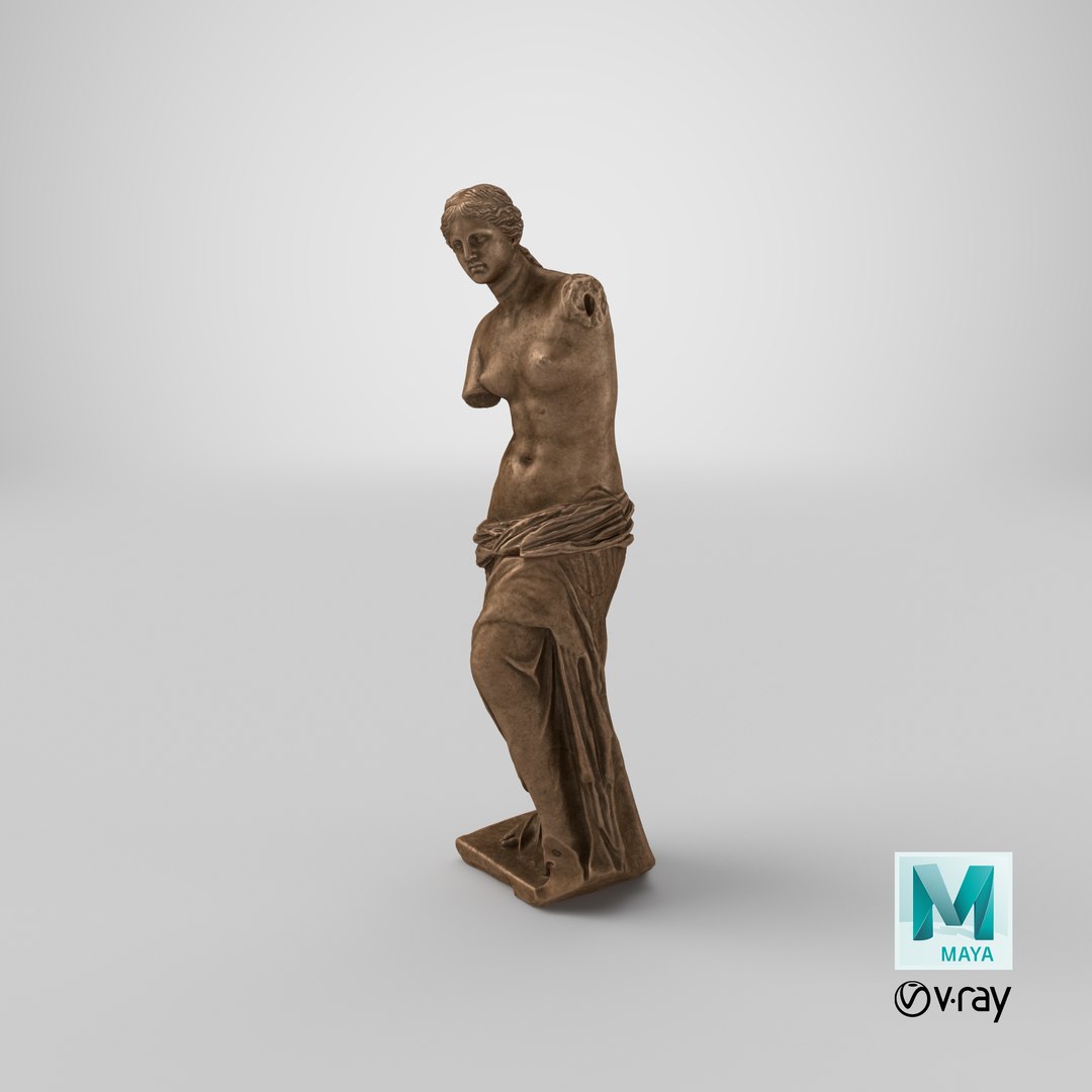 Venus de Milo Bronze Printable 3D model https://p.turbosquid.com/ts-thumb/yA/vhtDIV/4K/stemcell_maya_vray_render/png/1688071466/1920x1080/fit_q87/bbb0a789121faf83b27c265d8cf593523dd33efc/stemcell_maya_vray_render.jpg