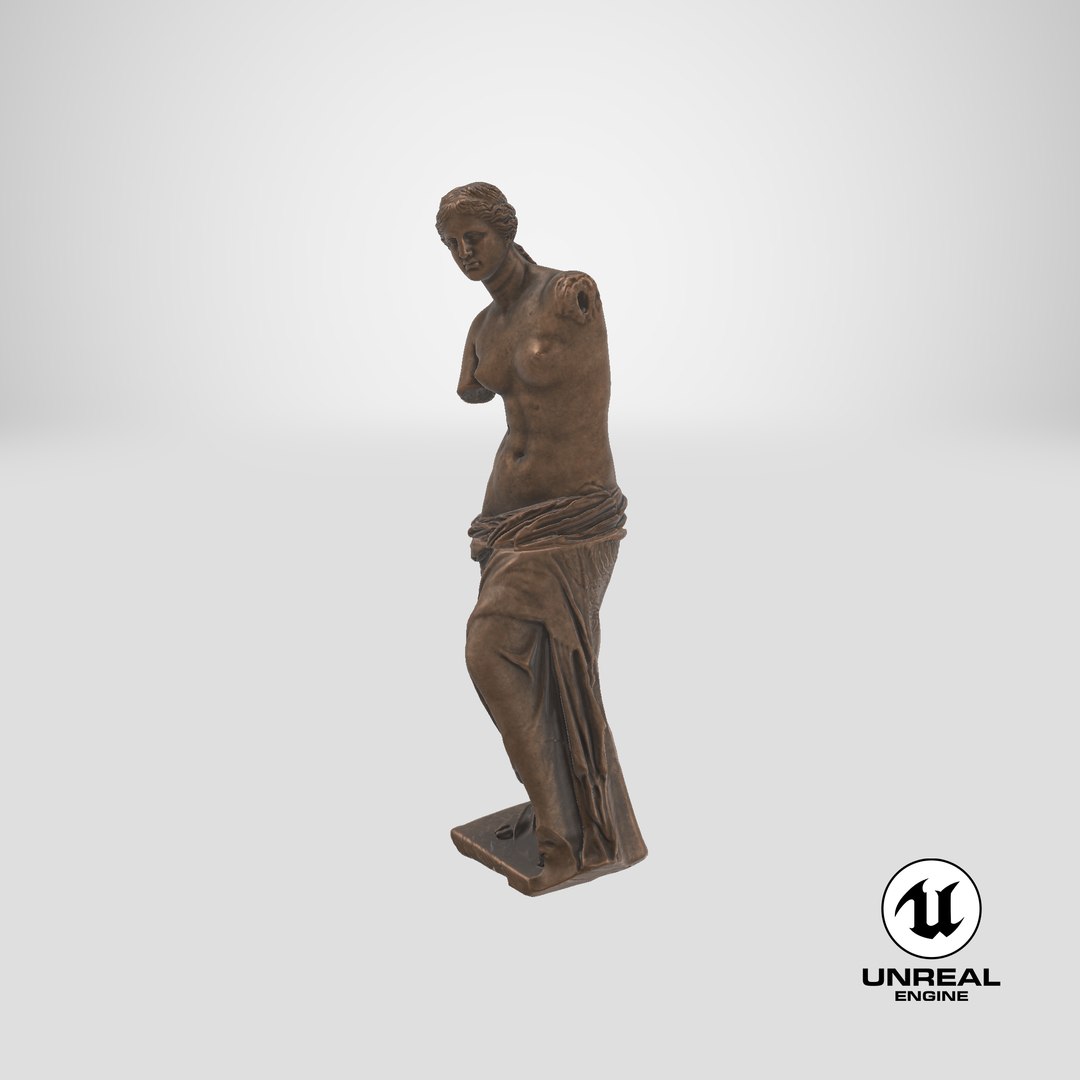 Venus de Milo Bronze Printable 3D model https://p.turbosquid.com/ts-thumb/yA/vhtDIV/jF/stemcell_unreal_render/png/1688071473/1920x1080/fit_q87/6cb68c493283dfddc8b063260f24e2acc7496d84/stemcell_unreal_render.jpg