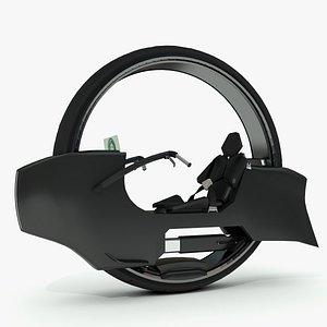 Wheel Motorcycle Sci-Fi Concept