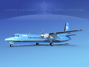 3d fokker aircraft model