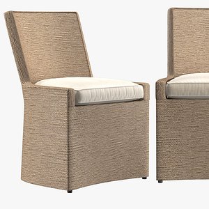 Marisol Seagrass Woven Base Track Side Chair