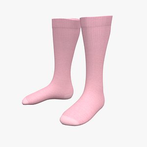 Flat Mid Calf Socks model
