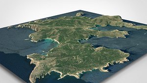 3D Cabrera Balearic Islands Spain model