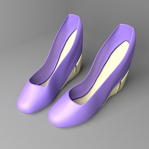 3D model high-heeled shoe 5