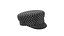 Wool Baker Boy with Crystals Black 
