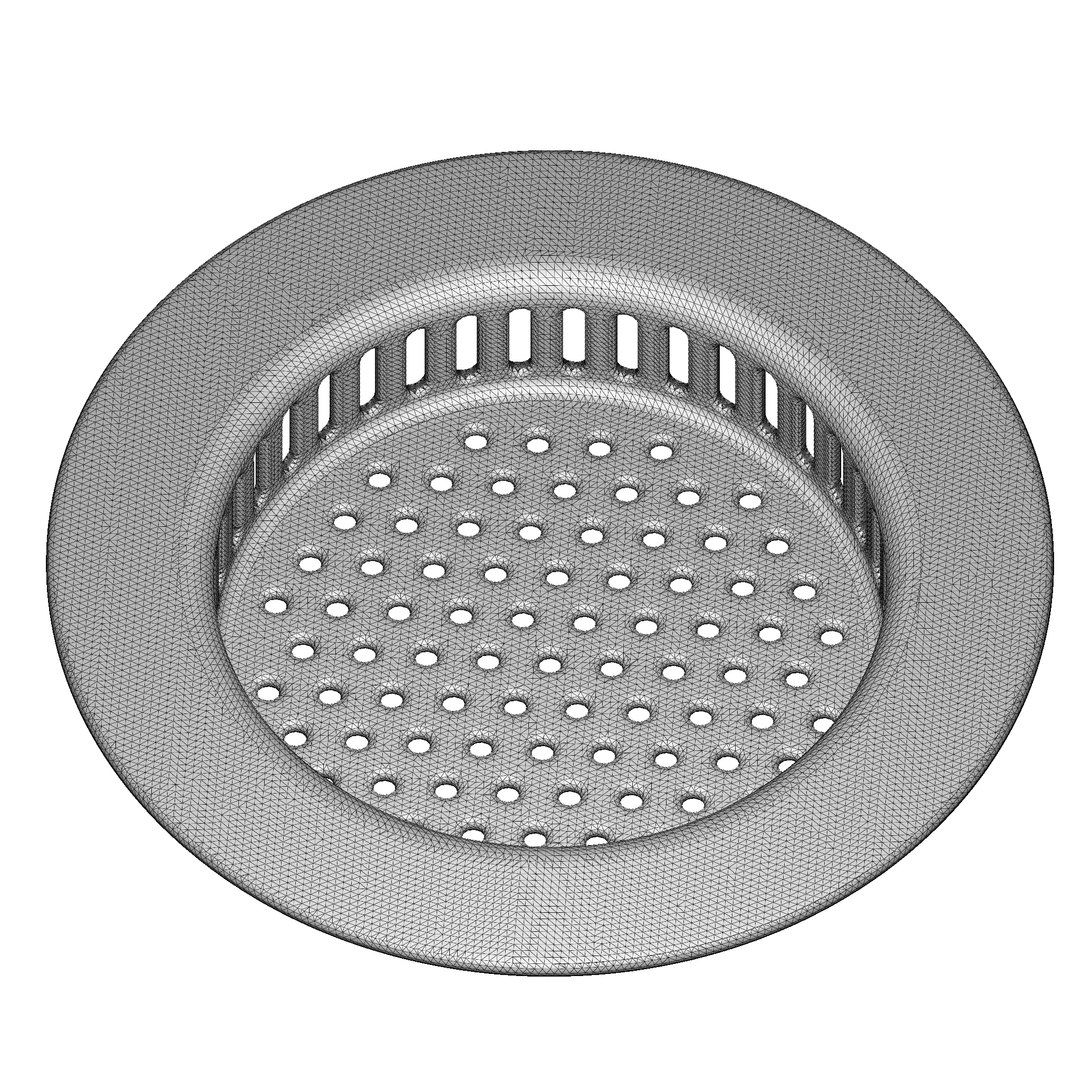 3D PVC Kitchen Sink Strainer model TurboSquid 2144408