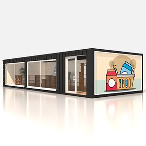 3D store shipping containers