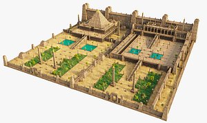 Mortuary temple of Hatshepsut 3D model