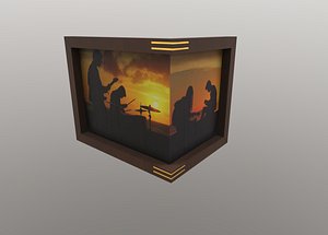 frame picture angle 3D model