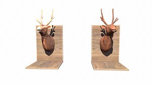 Wooden Sambar Deer Animal