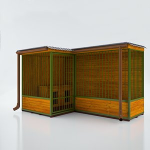 3d house dogs model