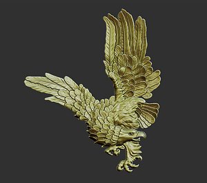 3D eagle bird pendant