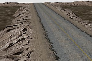 pro road terrain pack 3d model