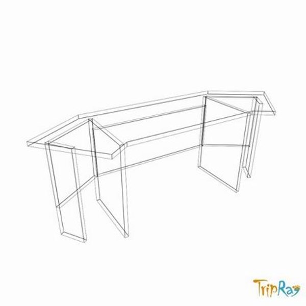 free office table 3d model