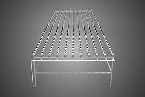 LARGE HYDROPONIC RACK NETCUP NFT SYSTEM ARRAY GARDENING FARMING 3D model