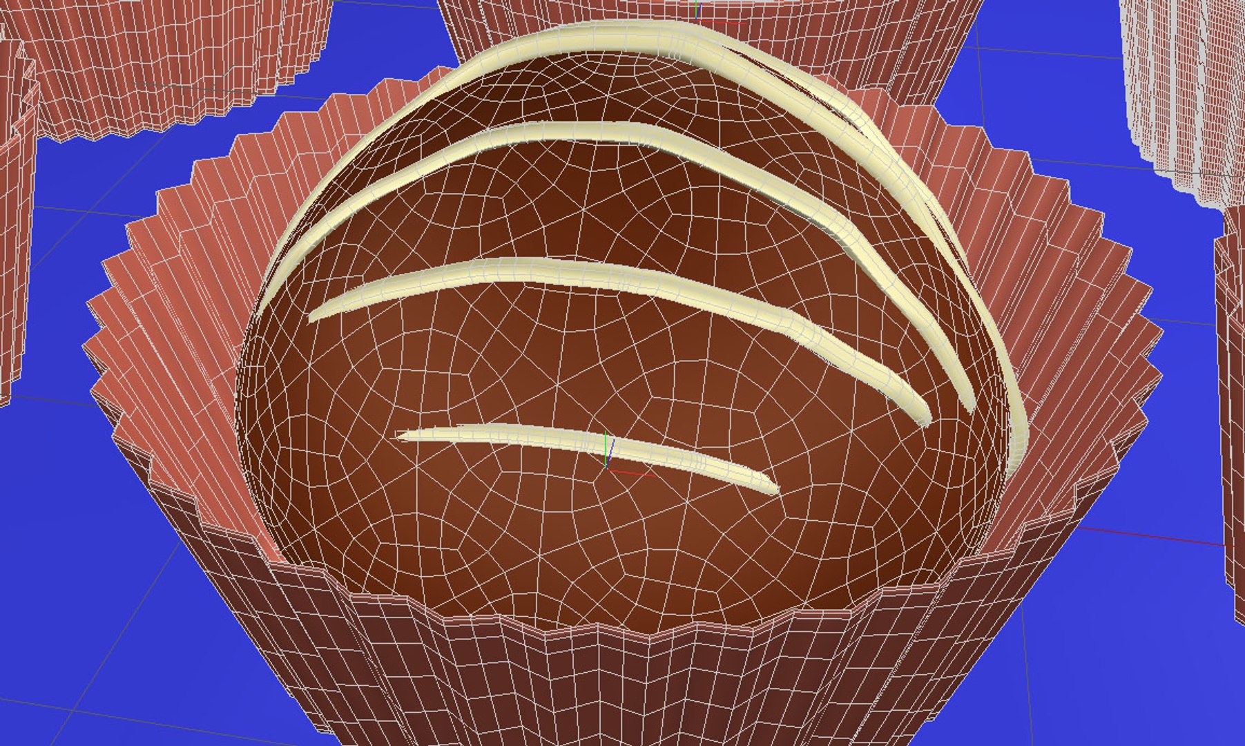 3d Chocolates Truffles Model