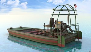 airboat air boat 3D model
