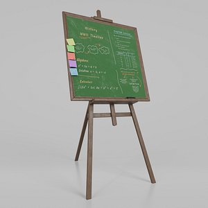 Customizable Wooden Greenboard with Stand - Square Writing Board