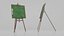 Customizable Wooden Greenboard with Stand - Square Writing Board