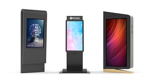 3D Information Kiosk Collection model