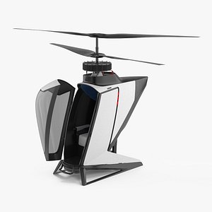 eVTOL Air Mobility Vehicle Rigged for Cinema 4D