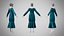 Dress 25 Teal Velvet With Design