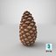 closed pine cone 3ds