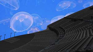 Sphere of Las Vegas venue detailed interior 3D model