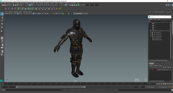 modelo 3d Traje de armadura de caballero medieval - TurboSquid 2215067