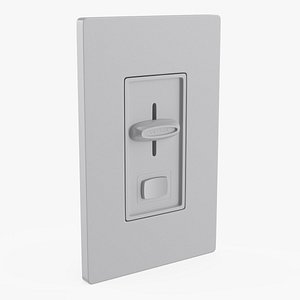 3D Lutron Dimmer Light Switch model