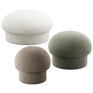 3D 351 Uno Pouf Stool and Ottoman
