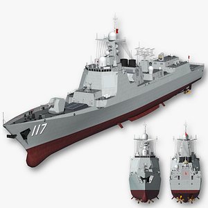 China Navys 052D Missile Destroyer model