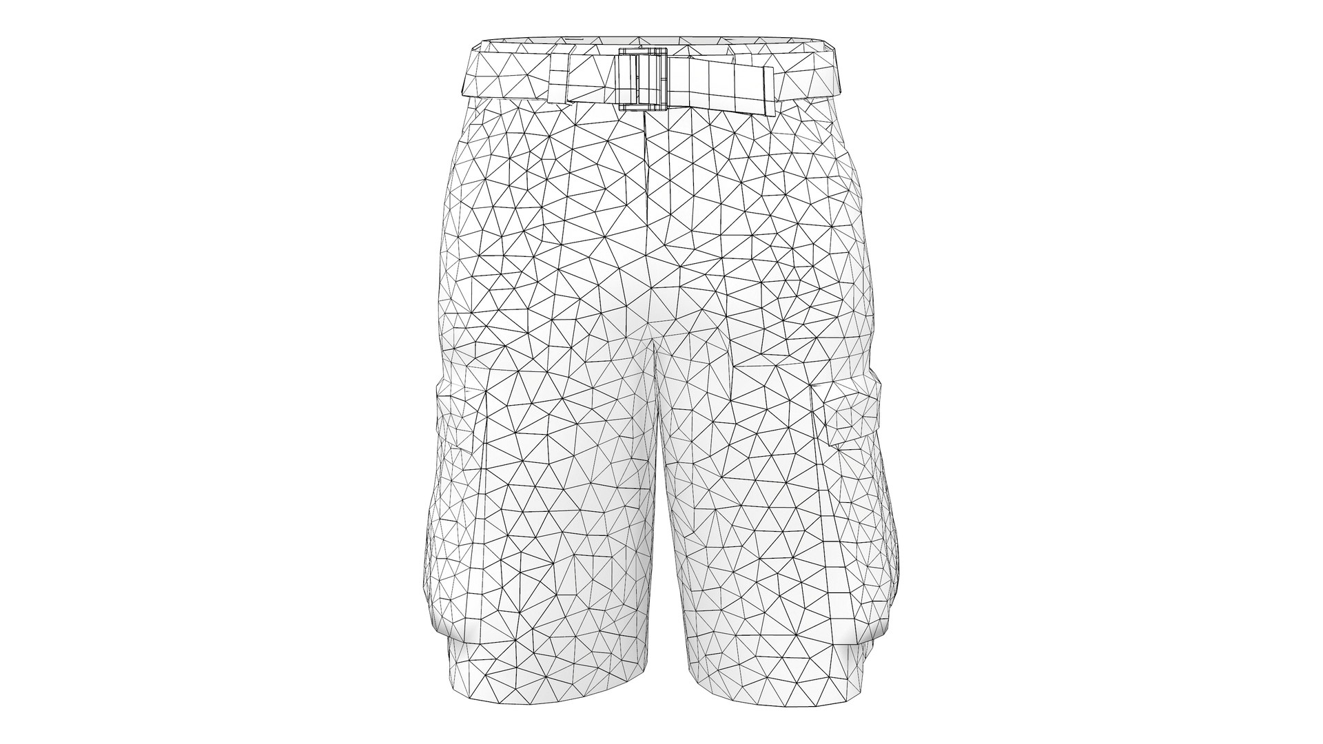 3D Cargo Shorts Model - TurboSquid 1916832