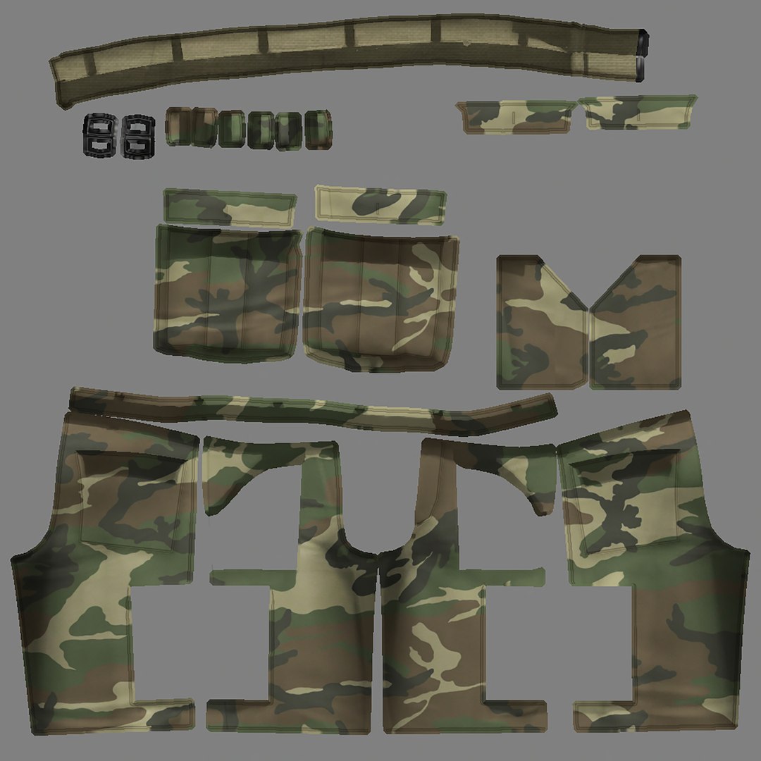 3D Cargo Shorts model - TurboSquid 1916832