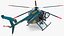 3D model MD 500E Sheriff Helicopter Rigged