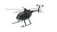 3D model MD 500E Sheriff Helicopter Rigged