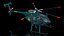 3D model MD 500E Sheriff Helicopter Rigged