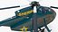3D model MD 500E Sheriff Helicopter Rigged