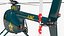 3D model MD 500E Sheriff Helicopter Rigged