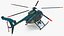 3D model MD 500E Sheriff Helicopter Rigged
