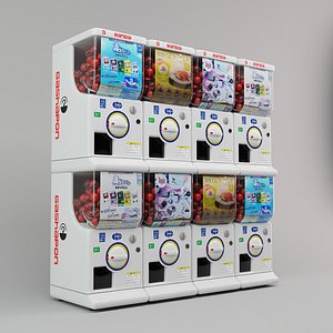 Gashapon Machines 3D