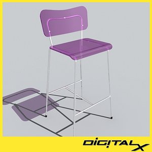 3d model cosmetic stool
