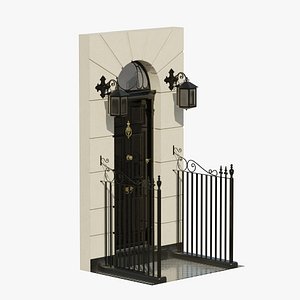 Baker street entrance door 3d model