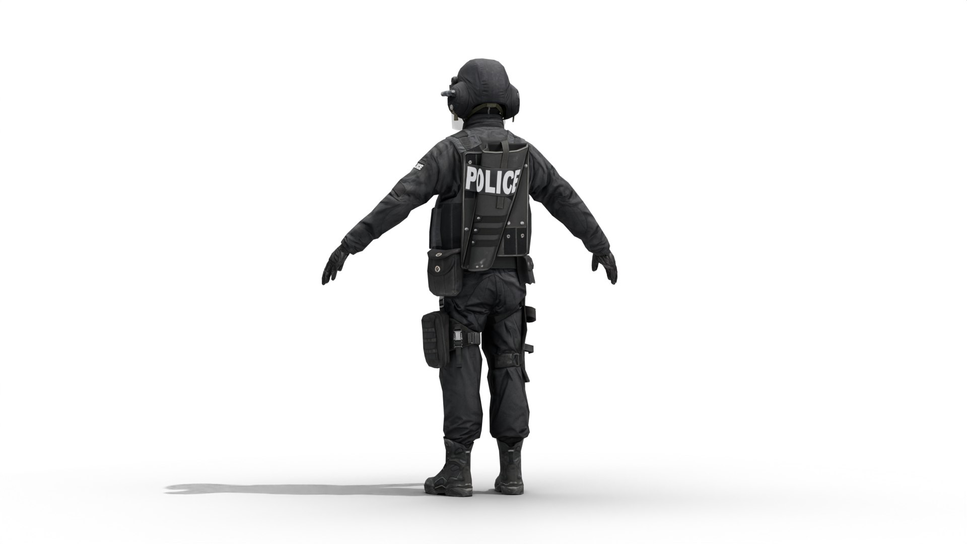 3D SWAT Police - RIG - TurboSquid 2535602