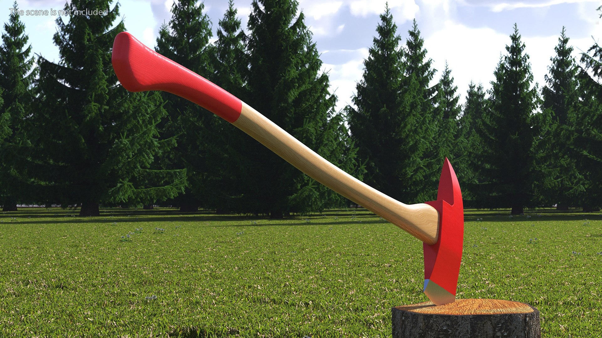 Fireman Axe With Wooden Handle New Model - TurboSquid 2178327